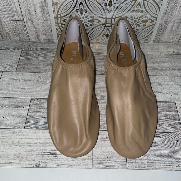 Bloch flex tan leather slip on Dance shoes women size 8 - Picture 5 of 7